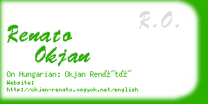 renato okjan business card